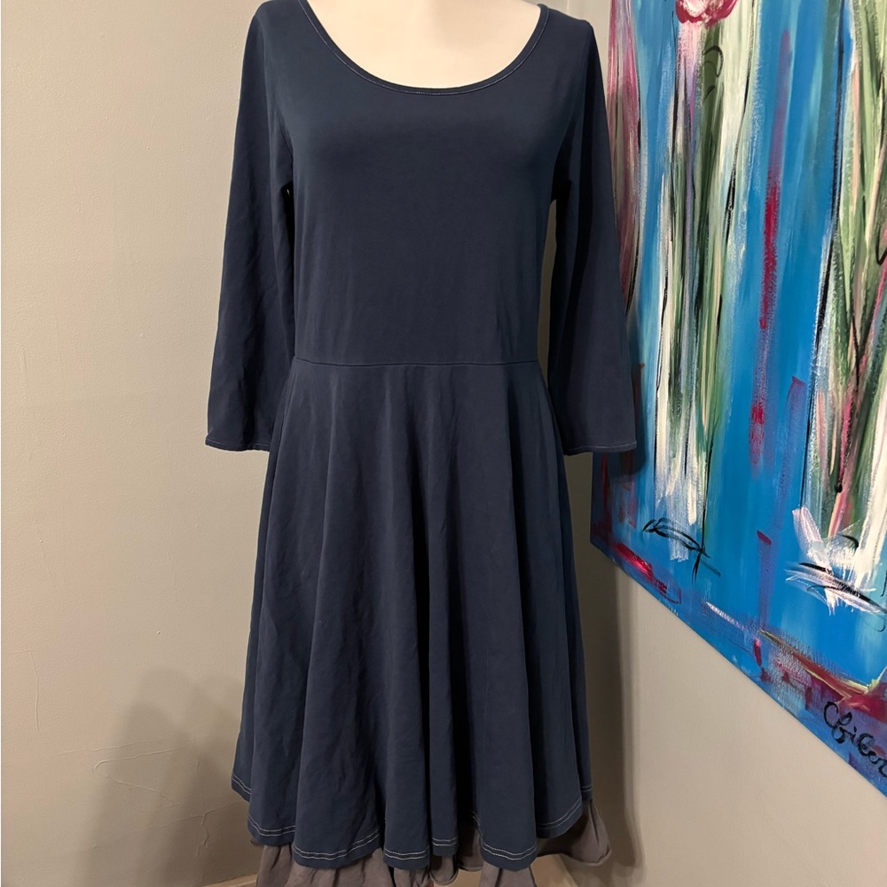 Matilda Jane paint by numbers fairest navy womens dress M